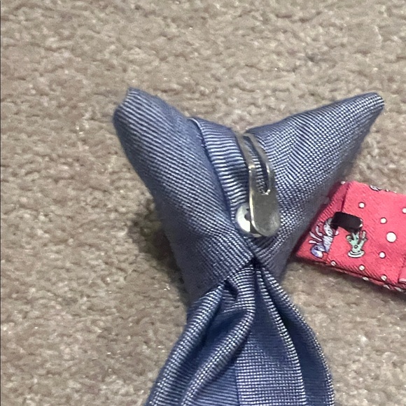 Stylish Blue Tie and pink Bow Tie Set - Picture 4 of 6